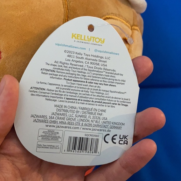 Original Squishmallows Named Ginger Size 11 “ Inch Gingerbread Latte NWTS - Picture 8 of 11